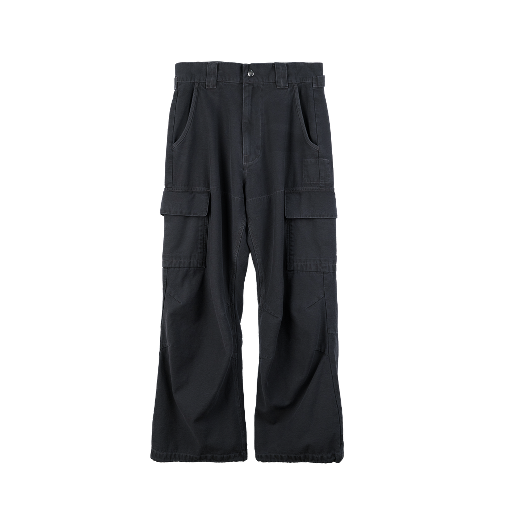 Polyteru - Loosed Cargo Pants (Washed Charcoal) product image 1 | TRAB K-Fashion Australia