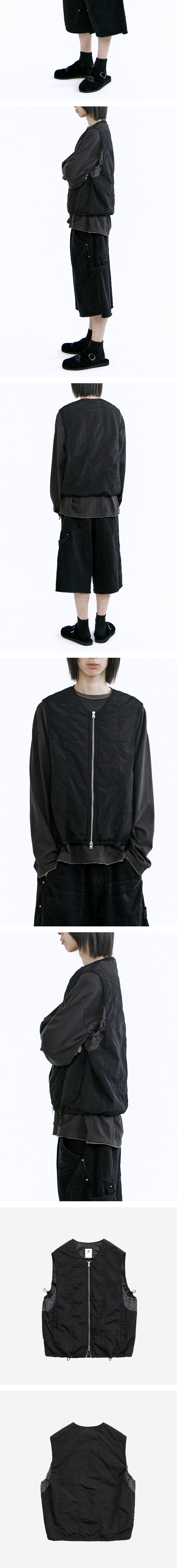 Polyteru - Grid Vest (Black) product image 4 | TRAB K-Fashion Australia