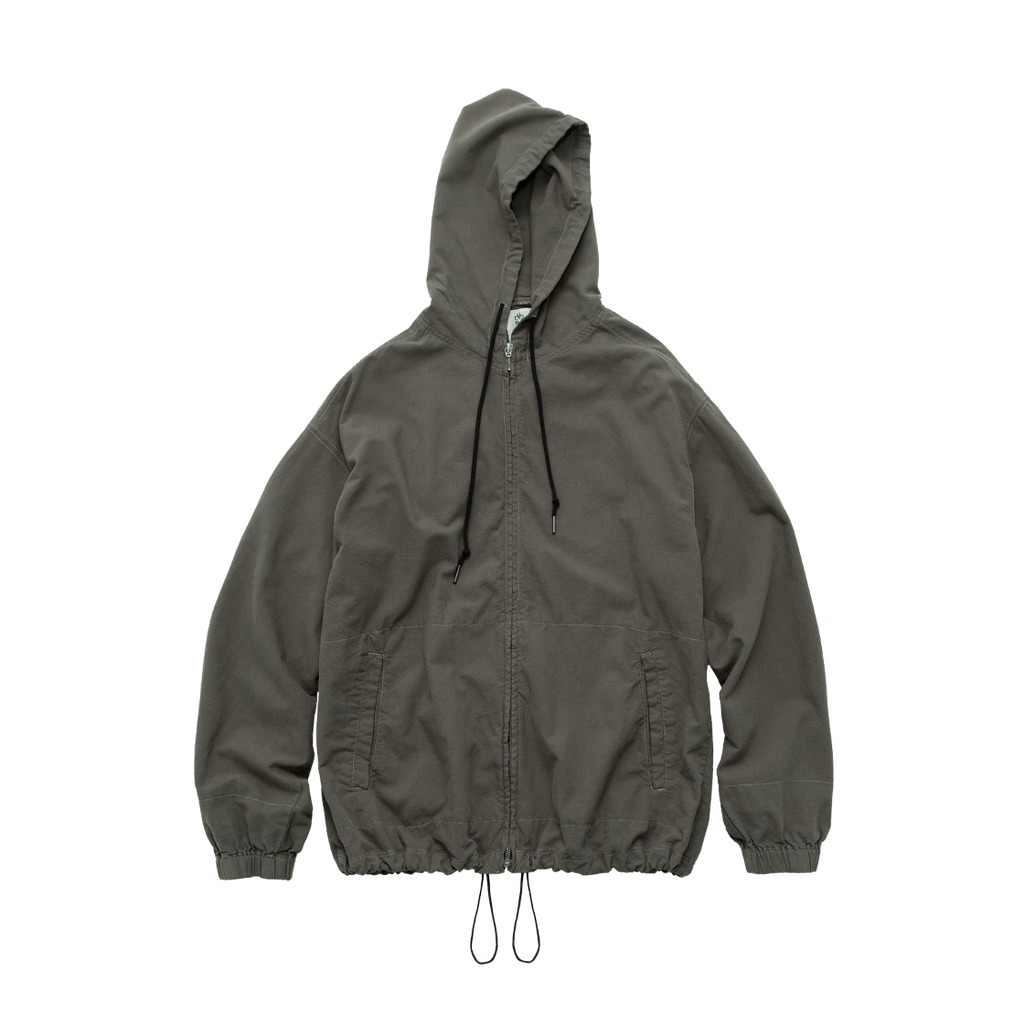 Polyteru - Zip Hoodie Parka (Khaki Gray) product image 1 | TRAB K-Fashion Australia