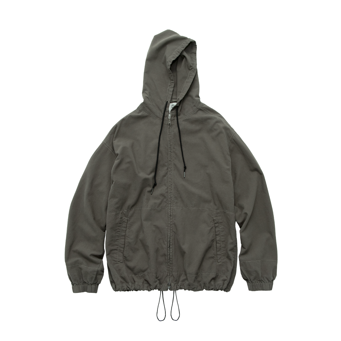 Polyteru - Zip Hoodie Parka (Khaki Gray) product image 1 | TRAB K-Fashion Australia