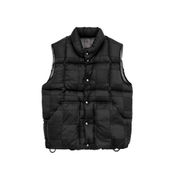 Polyteru - Patched Down Puffer Vest (Black) product image 1 | TRAB K-Fashion Australia