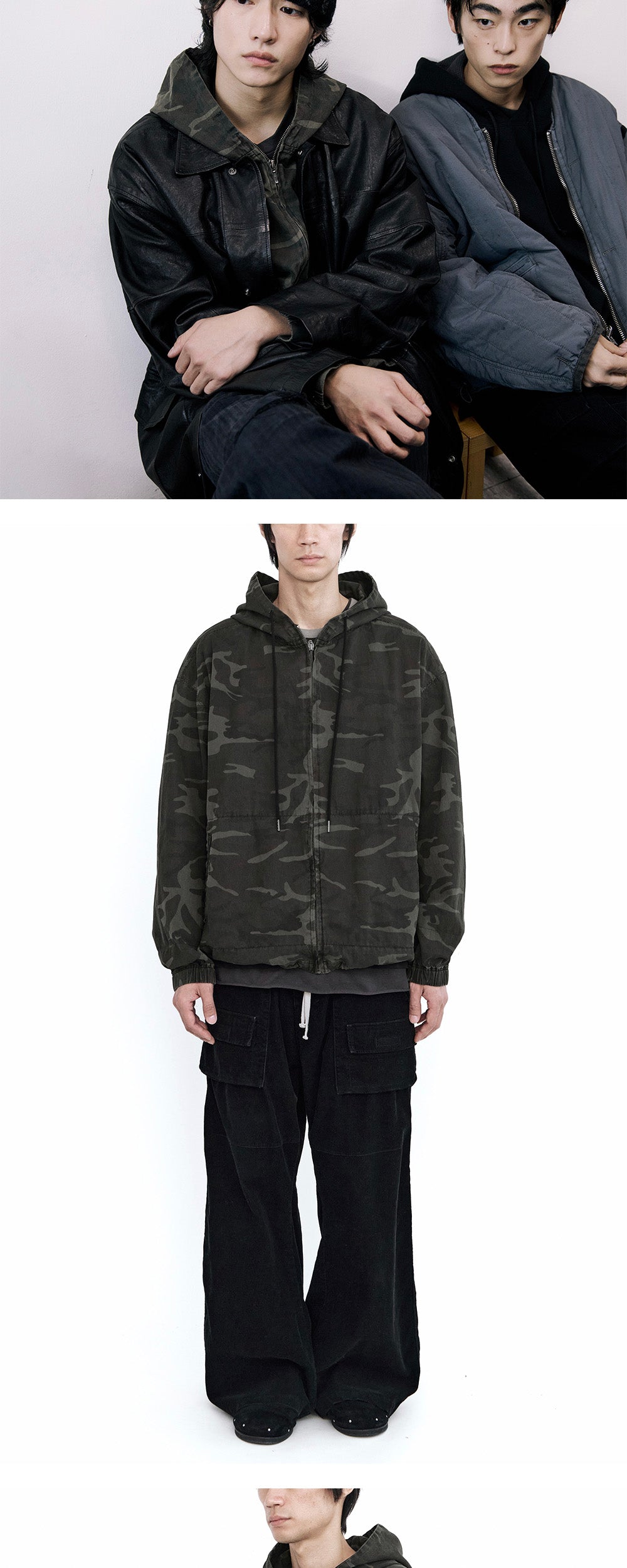 Polyteru - Zip Hoodie Parka (Camo) product image 3 | TRAB K-Fashion Australia