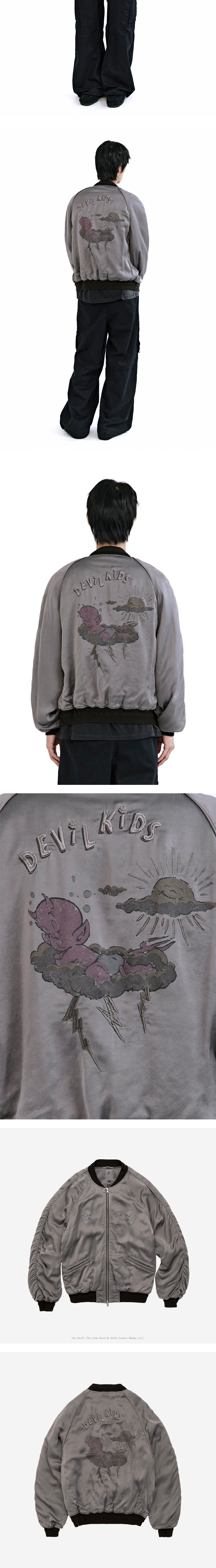 Polyteru - x Hot Stuff Rayon Souvenir Jacket (Lavender) product image 4 | TRAB K-Fashion Australia