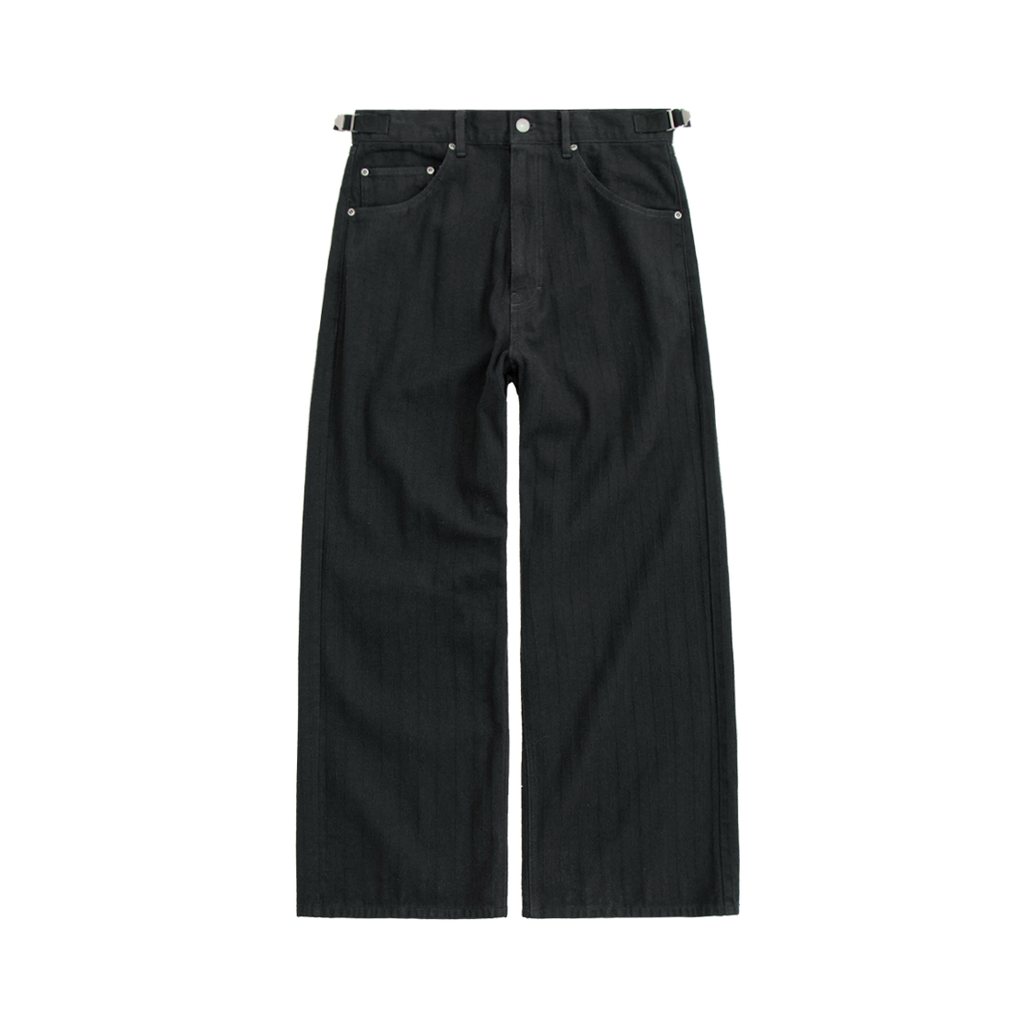Polyteru - Gosima Pants (Striped Black) product image 1 | TRAB K-Fashion Australia