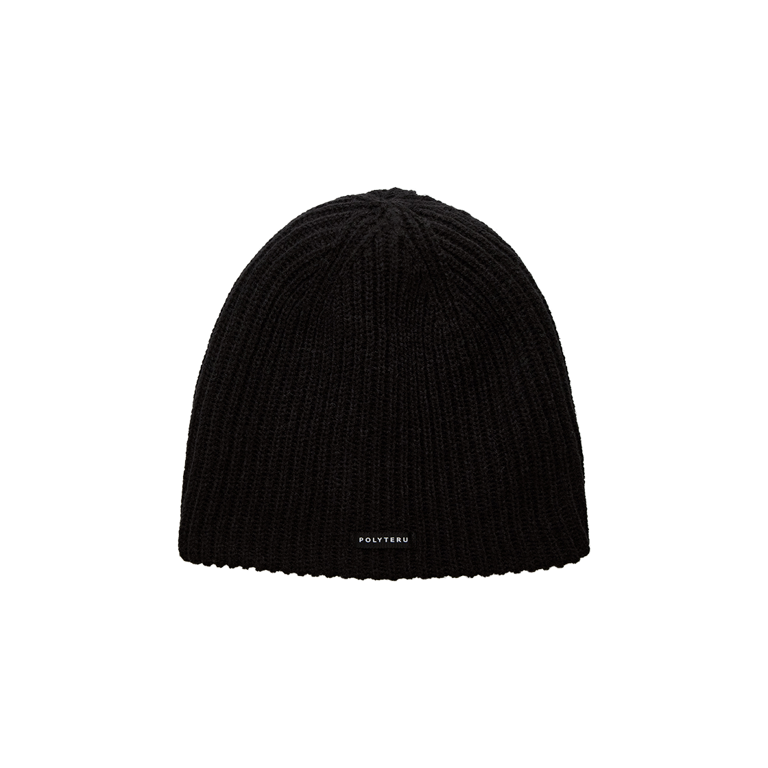 Polyteru - Knit Beanie (Ribbed Black) product image 1 | TRAB K-Fashion Australia