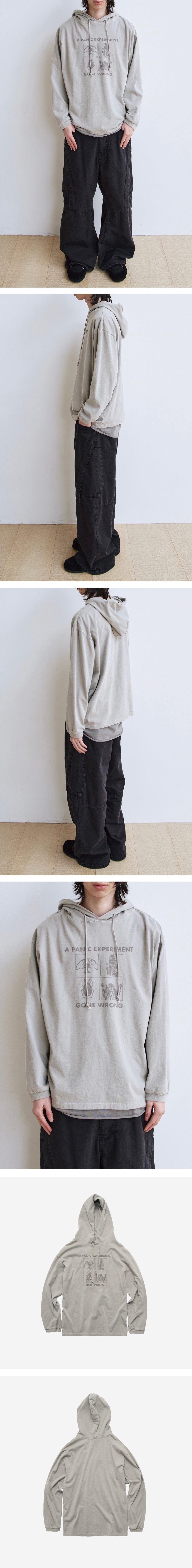Polyteru - Graphic Hooded Long Sleeves 4 (Frame Gray) product image 3 | TRAB K-Fashion Australia