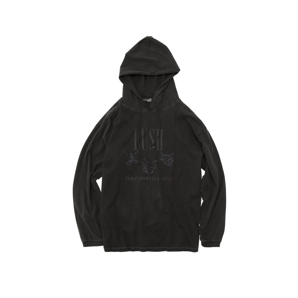 Polyteru - Graphic Hooded Long Sleeves Lush (Charcoal Brown) product image 1 | TRAB K-Fashion Australia