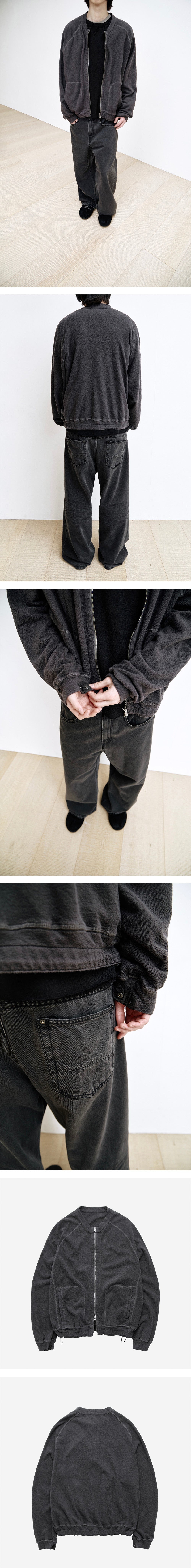 Polyteru - Rough Set Zip Up (Purple Charcoal) product image 3 | TRAB K-Fashion Australia