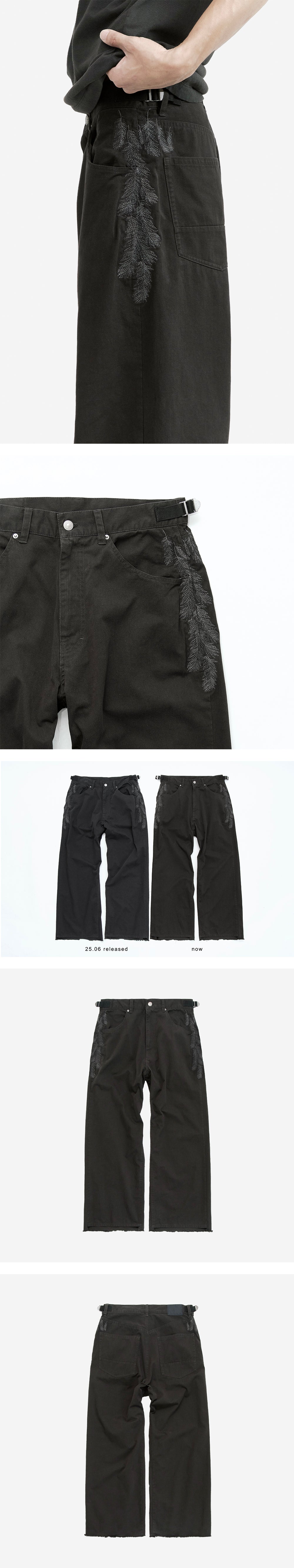 Polyteru - 1011 Feather Gosima Pants (Deep Charcoal) product image 5 | TRAB K-Fashion Australia