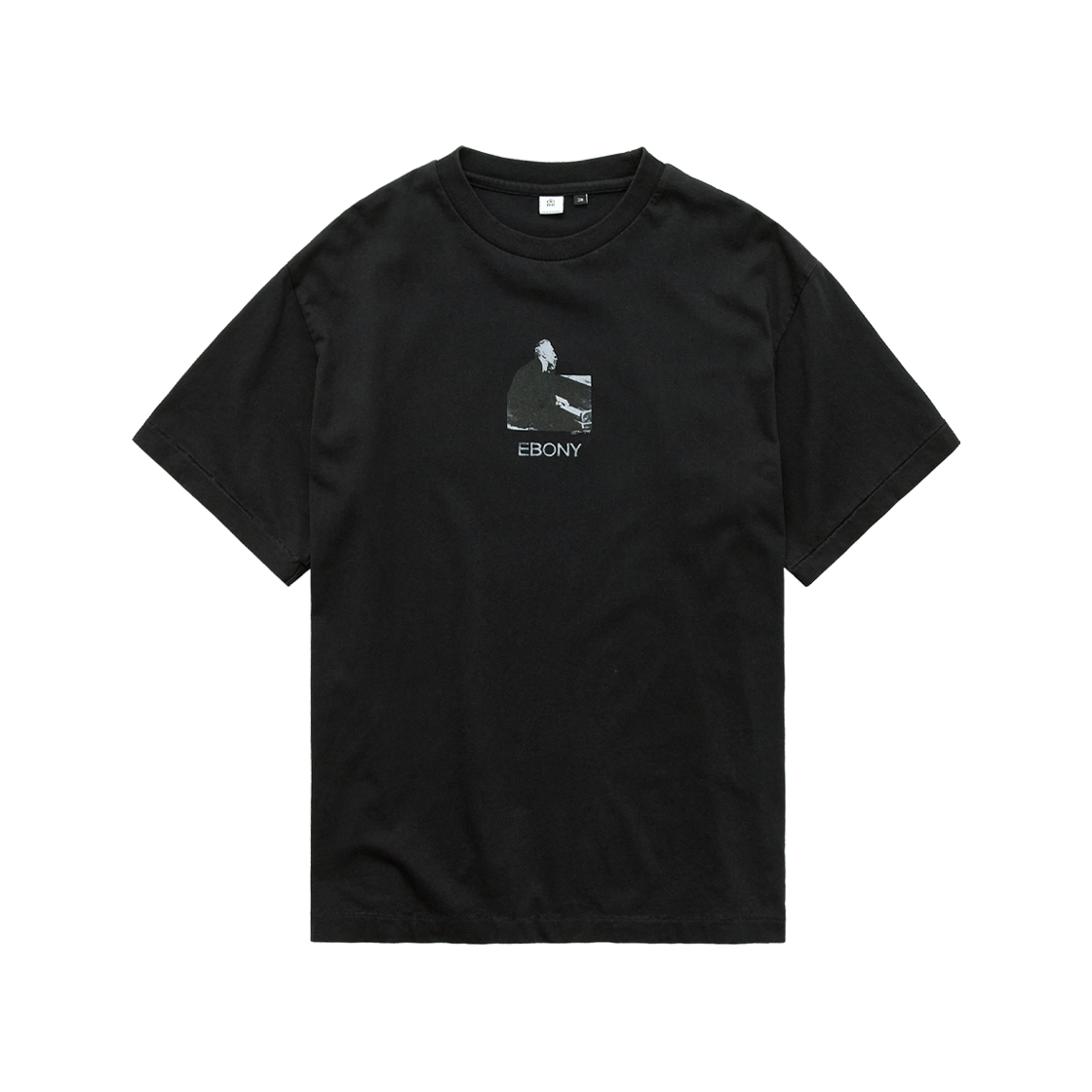 Polyteru - 1/2 Graphic T-Shirt 'Ebony' (Washed Black) product image 1 | TRAB K-Fashion Australia