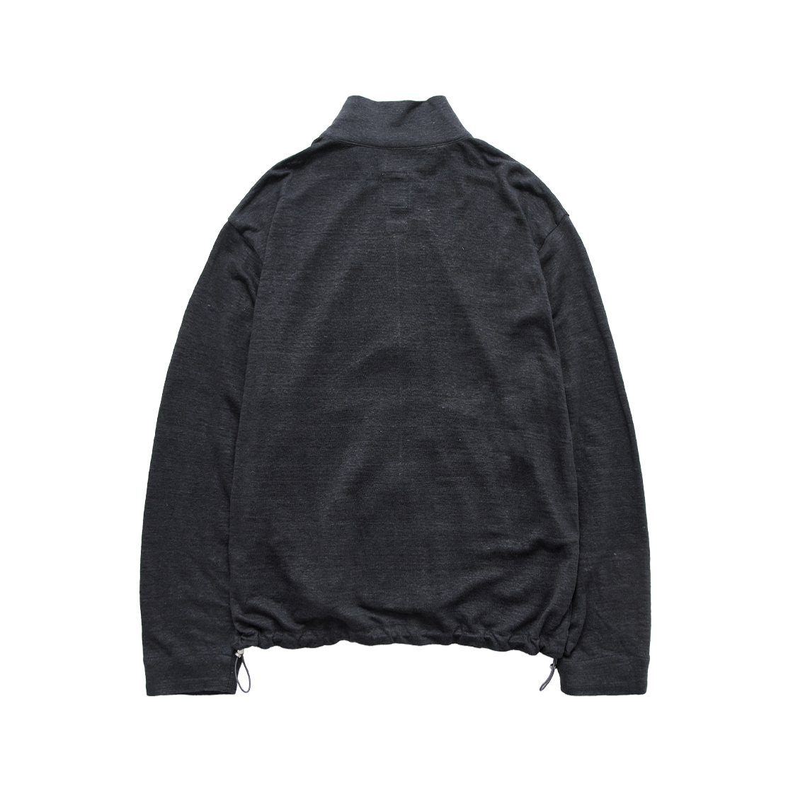 Polyteru - Silky Linen Jersey Zip Up (Charcoal Navy) product image 2 | TRAB K-Fashion Australia