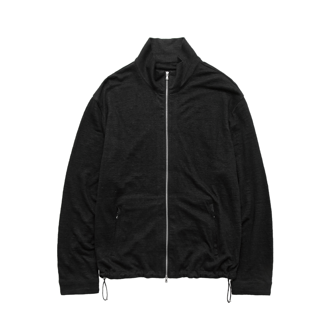 Polyteru - Silky Linen Jersey Zip (Up Black) product image 1 | TRAB K-Fashion Australia
