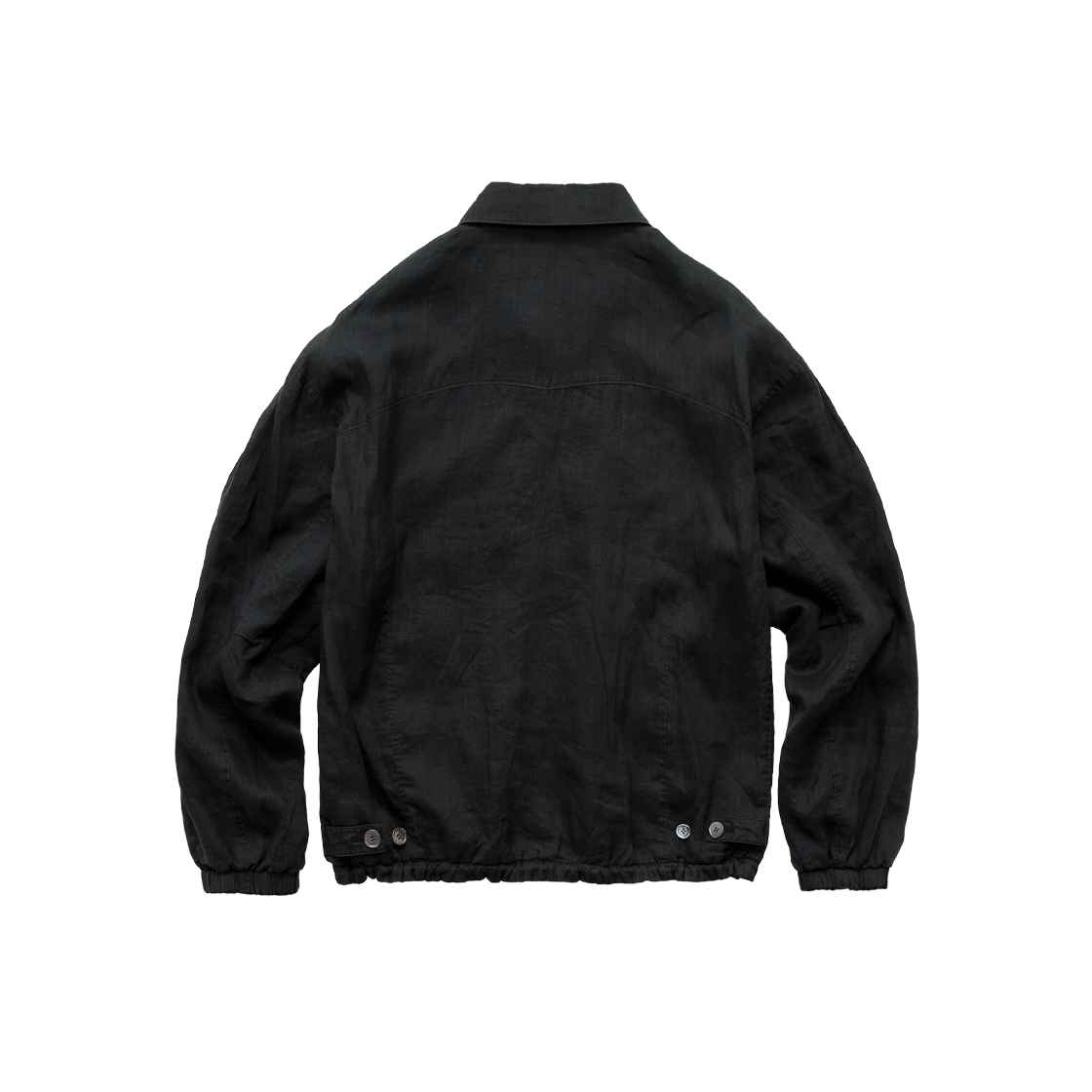 Polyteru - Reversible Blouson Ramie & Check 002 Black Check + (Charcoal) product image 4 | TRAB K-Fashion Australia