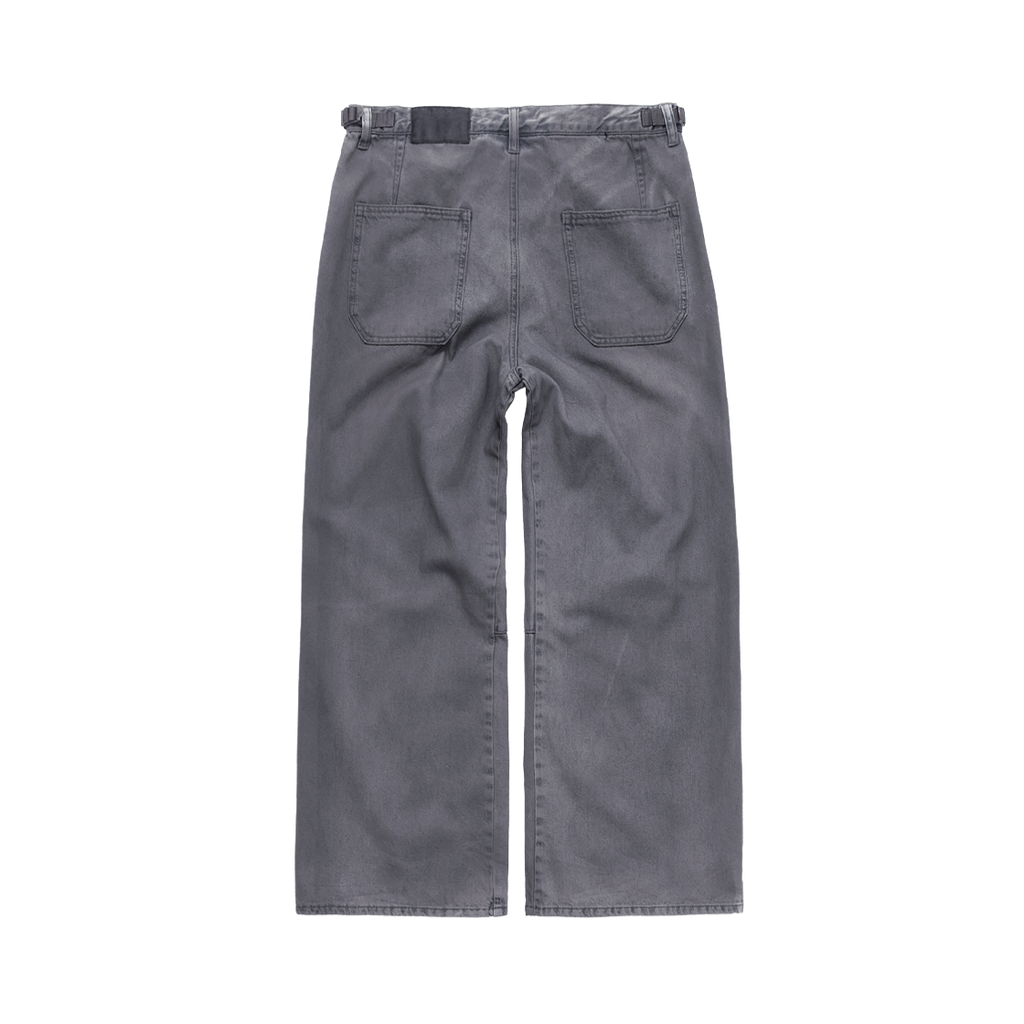 Polyteru - Oily Coated Gosima Denim Pants (Blue) product image 2 | TRAB K-Fashion Australia