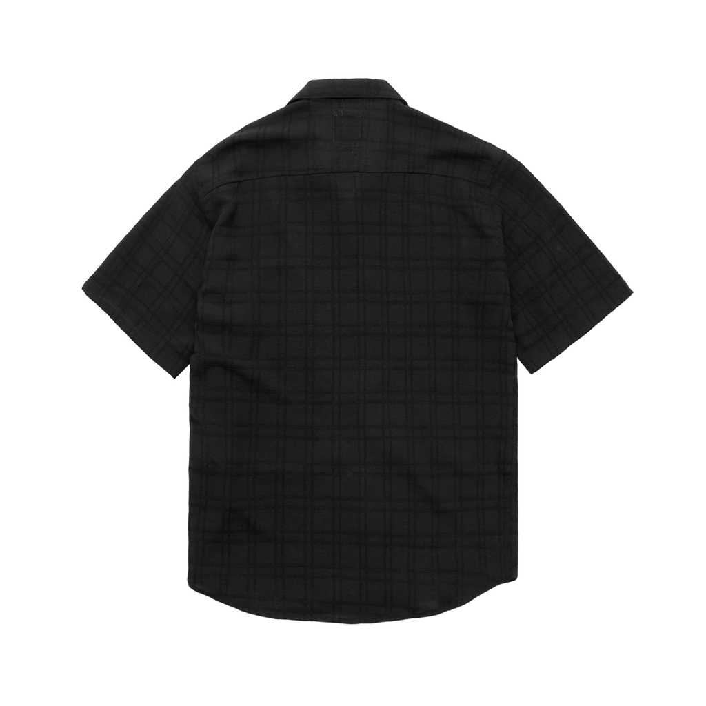 Polyteru - Stitched 1/2 Check Shirt (Black) product image 2 | TRAB K-Fashion Australia