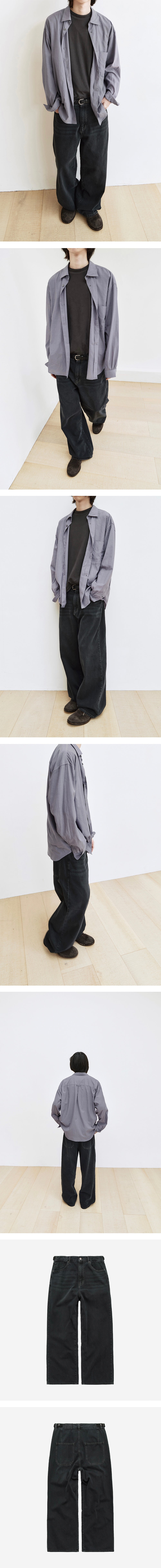 Polyteru - Gosima Denim Pants Washed (Blue Charcoal) product image 3 | TRAB K-Fashion Australia