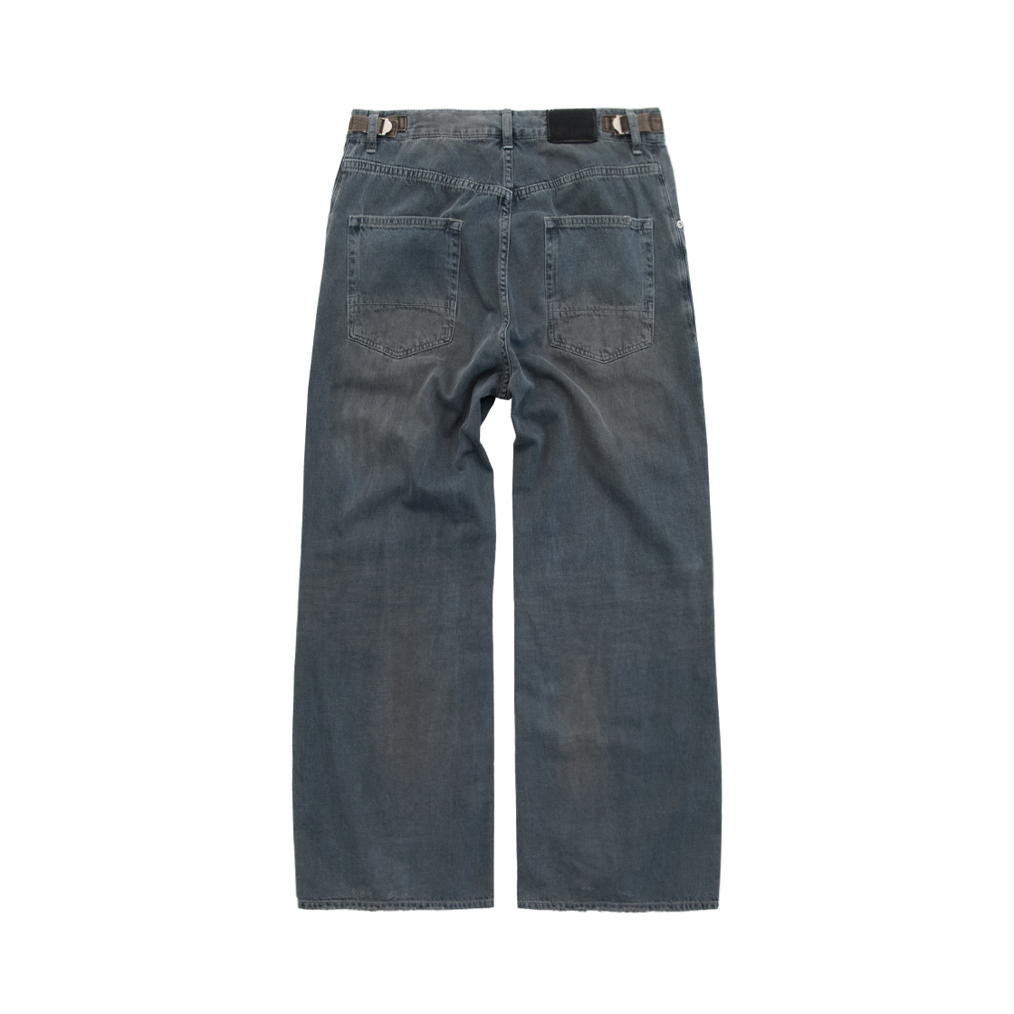 Polyteru - Gosima Denim Pants Knee Patch (Blue Gray) product image 2 | TRAB K-Fashion Australia
