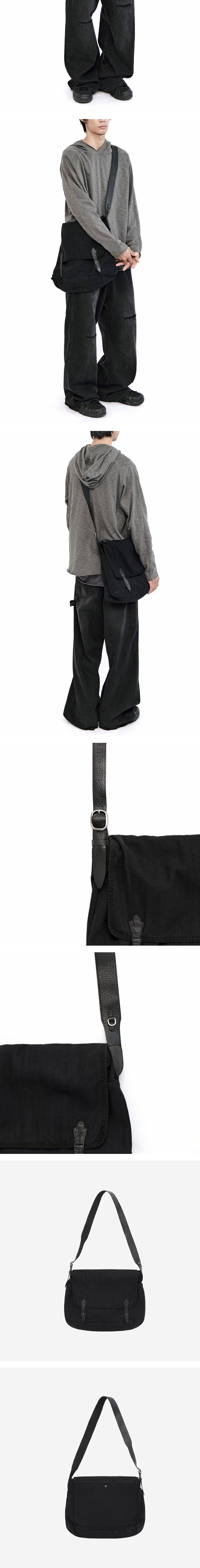 Polyteru - Fleur Messenger Bag (Striped Black) product image 4 | TRAB K-Fashion Australia