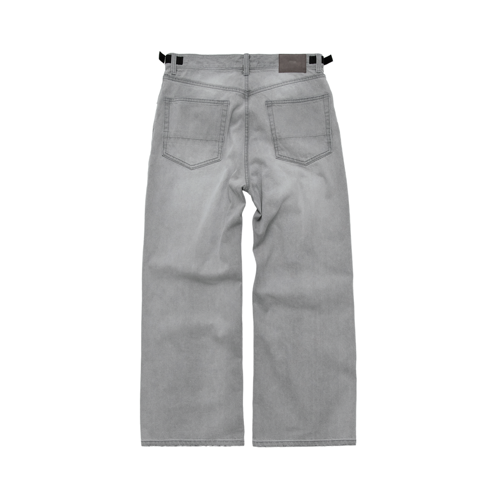 Polyteru - Gosima Denim Pants (Washed Gray) product image 2 | TRAB K-Fashion Australia