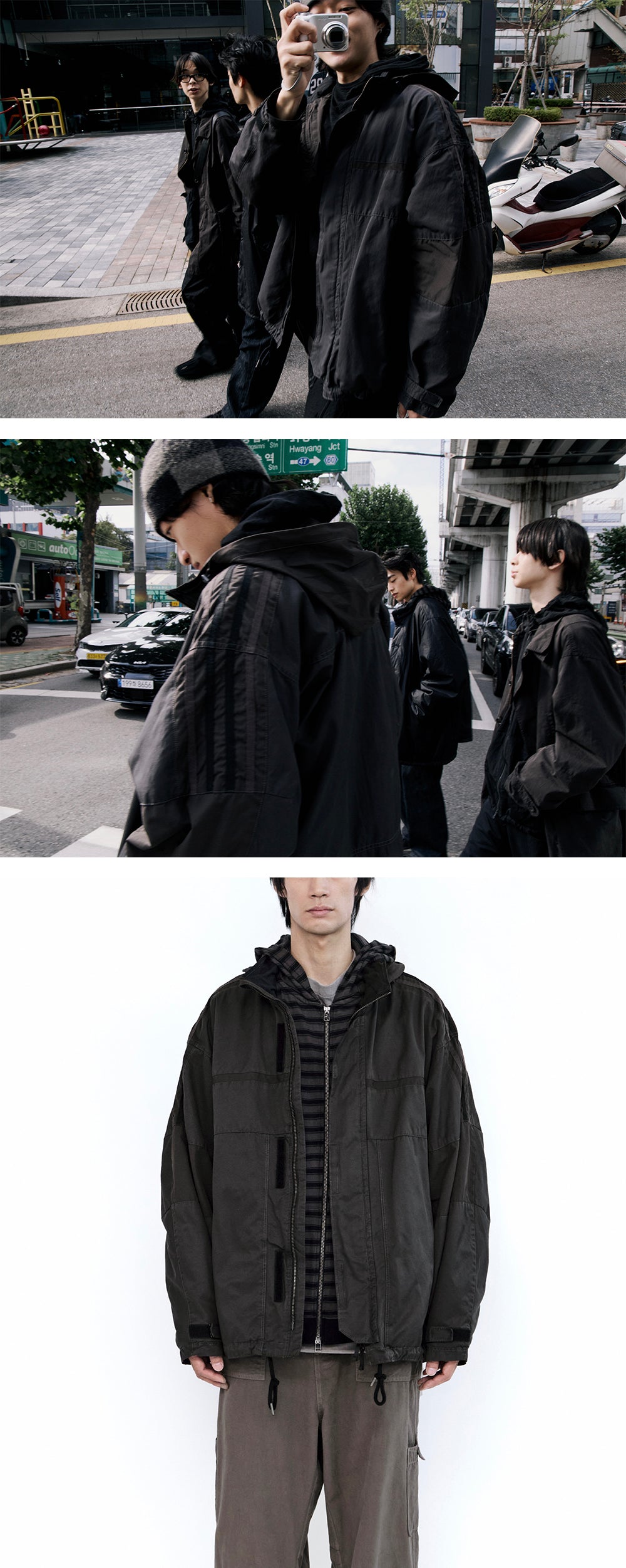 Polyteru - Old School Track Parka (Brown) product image 5 | TRAB K-Fashion Australia