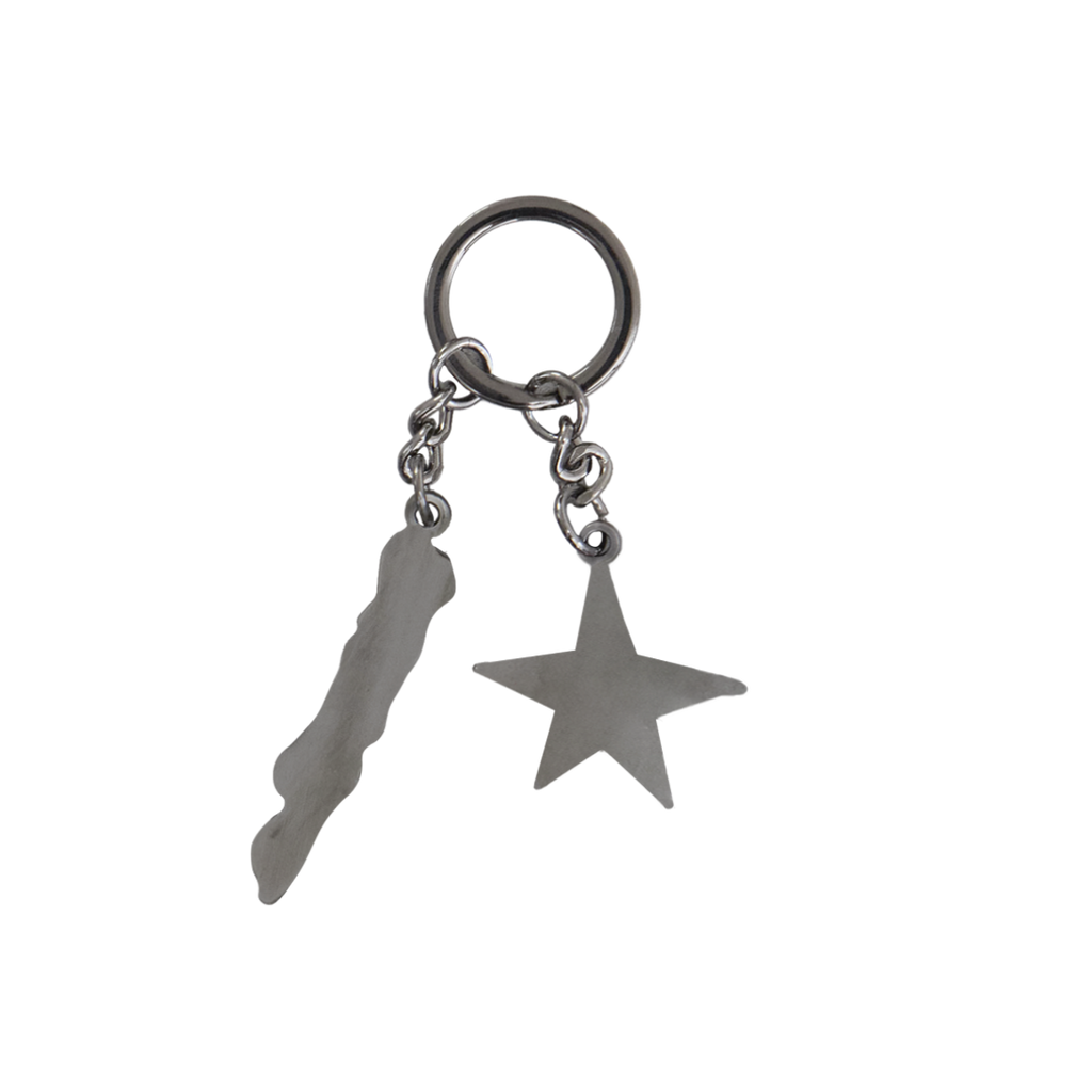 Polyteru - HANK Key Ring 004 Red (Star Skull) product image 2 | TRAB K-Fashion Australia