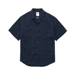 Polyteru - Stitched 1/2 Check Shirt (Blue Navy) product image 1 | TRAB K-Fashion Australia