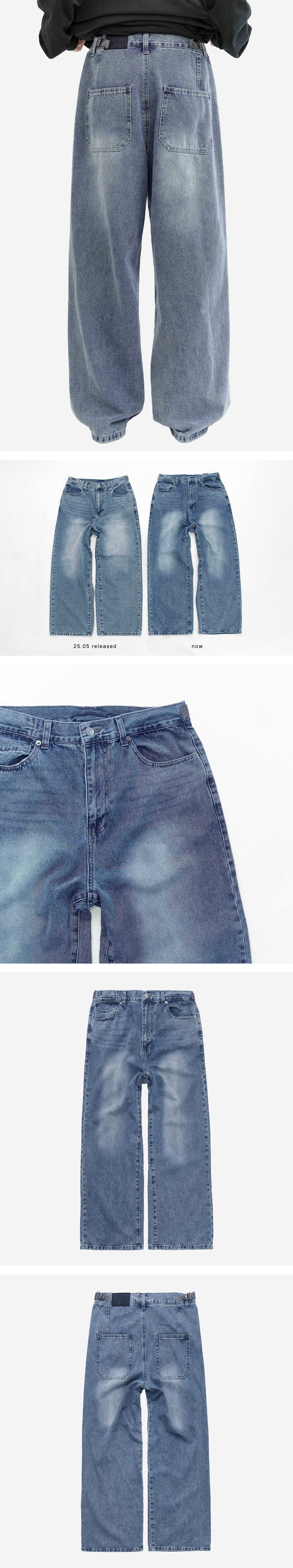 Polyteru - Gosima Denim Pants (Washed Blue) product image 5 | TRAB K-Fashion Australia