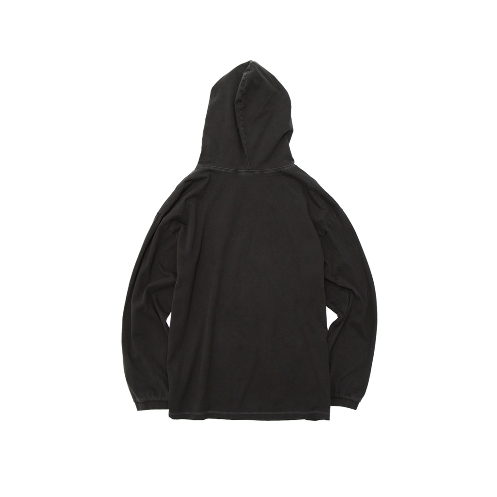 Polyteru - Graphic Hooded Long Sleeves Lush (Charcoal Brown) product image 2 | TRAB K-Fashion Australia