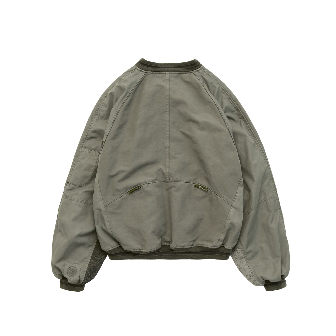 Polyteru - 1011 Reversible Floral Souvenir Bomber (Light Sage) product image 2 | TRAB K-Fashion Australia