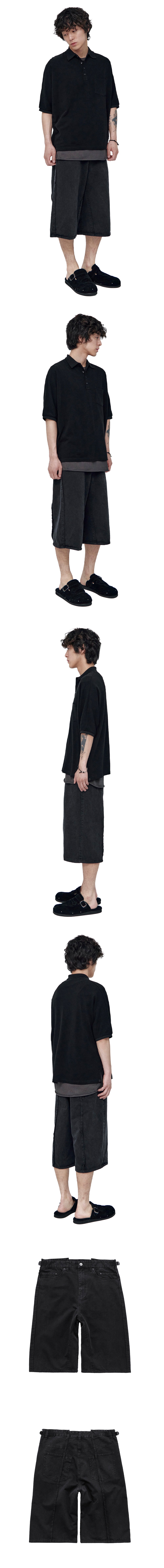 Polyteru - 6Cut Rebuild 6Pk Pants (Washed Black) product image 3 | TRAB K-Fashion Australia