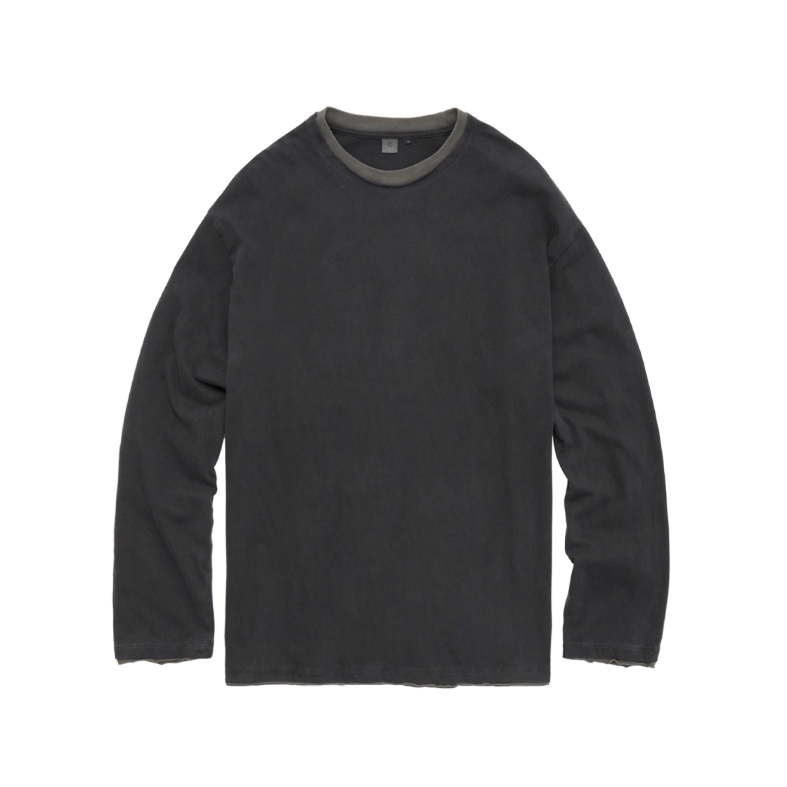 Polyteru - Layered Long Sleeves Deep Charcoal + (Sage) product image 1 | TRAB K-Fashion Australia
