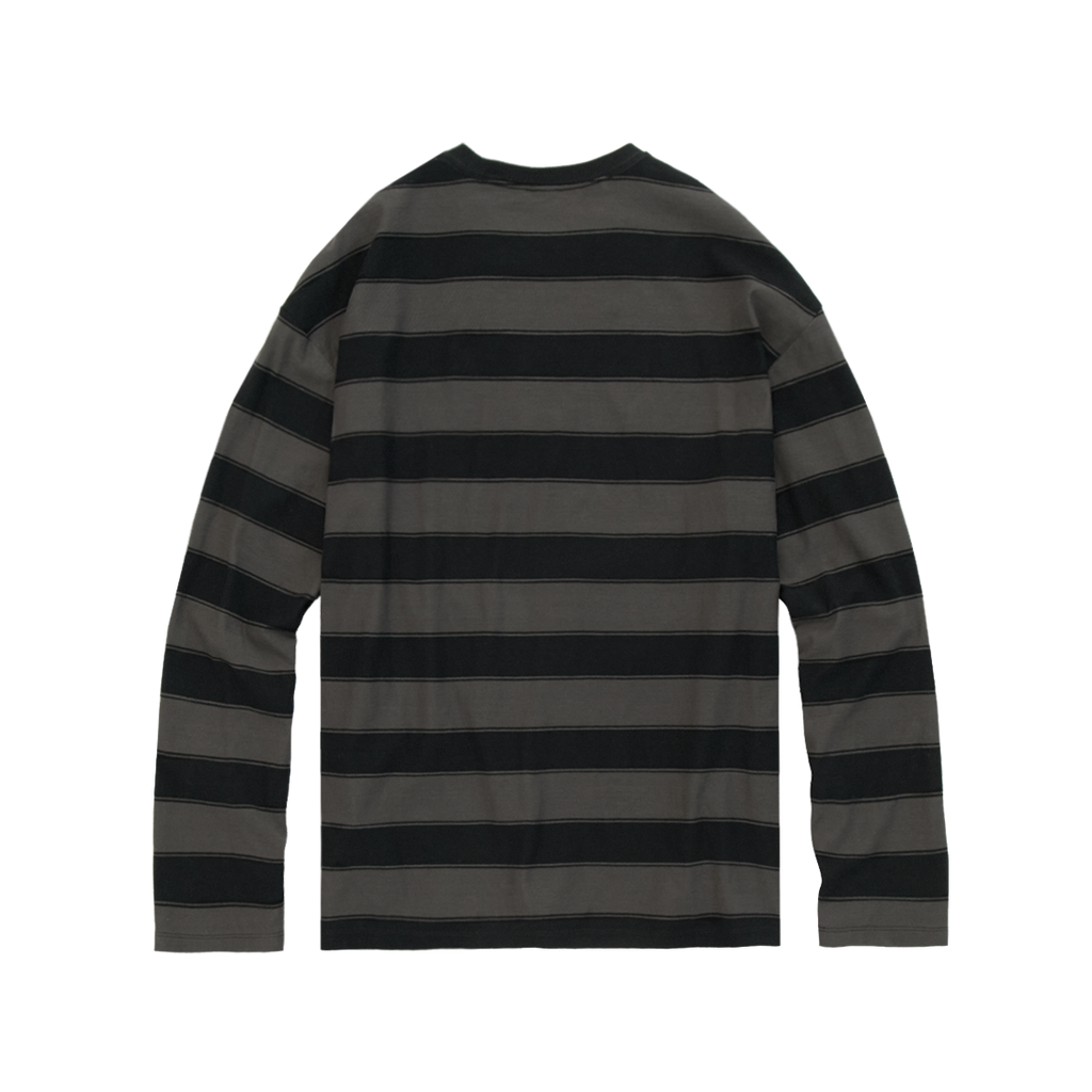 Polyteru - Loosed Striped Long Sleeves (Bold Charcoal) product image 2 | TRAB K-Fashion Australia