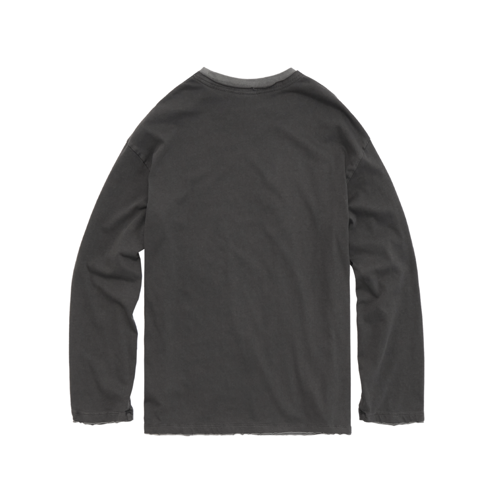 Polyteru - Layered Long Sleeves Charcoal + (Gray) product image 2 | TRAB K-Fashion Australia