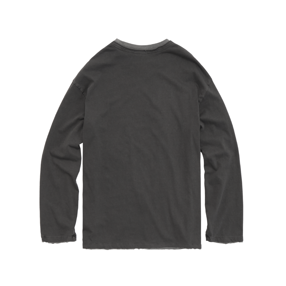 Polyteru - Layered Long Sleeves Charcoal + (Gray) product image 2 | TRAB K-Fashion Australia