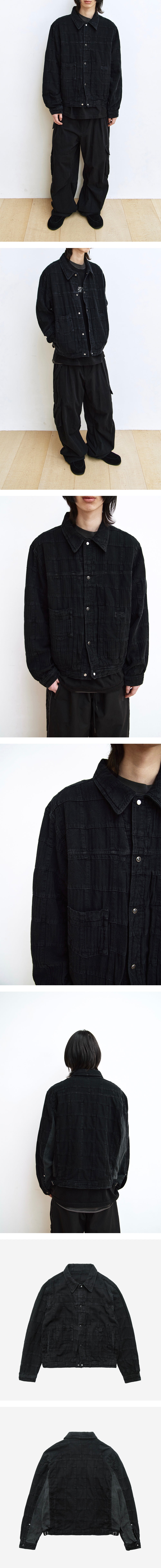 Polyteru - India Patched Trucker Jacket (Black) product image 3 | TRAB K-Fashion Australia