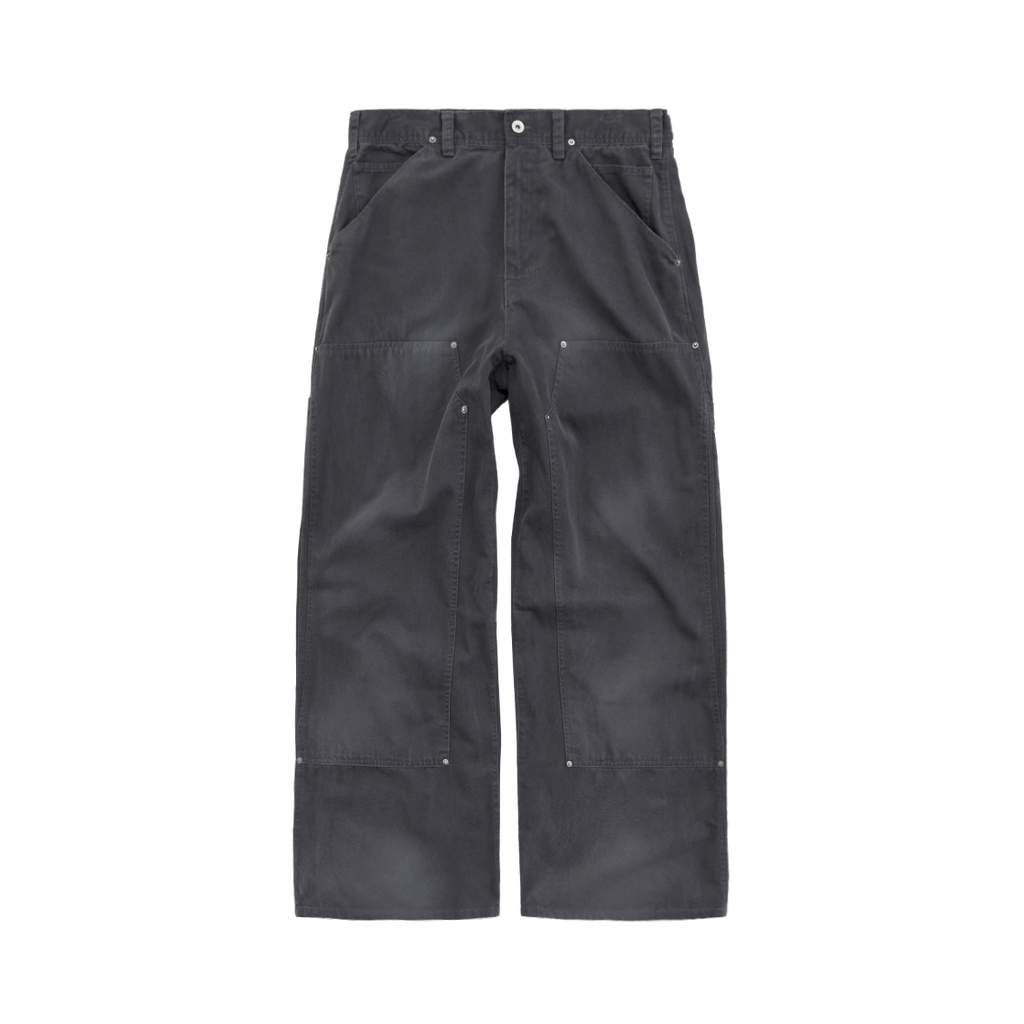 Polyteru - Hard Washed Double Knee Pants (Ink Charcoal) product image 1 | TRAB K-Fashion Australia