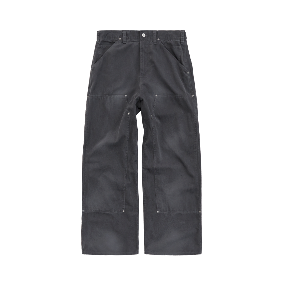 Polyteru - Hard Washed Double Knee Pants (Ink Charcoal) product image 1 | TRAB K-Fashion Australia