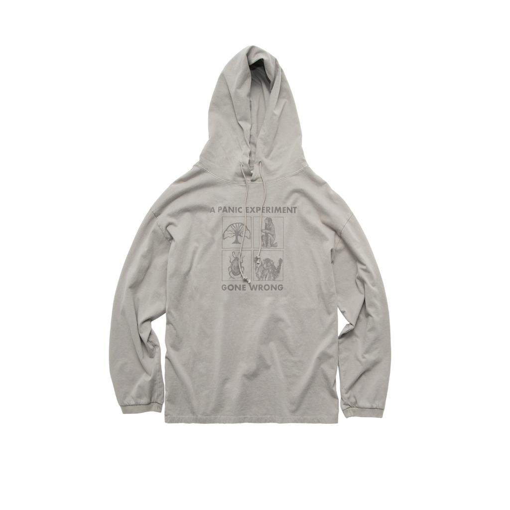 Polyteru - Graphic Hooded Long Sleeves 4 (Frame Gray) product image 1 | TRAB K-Fashion Australia