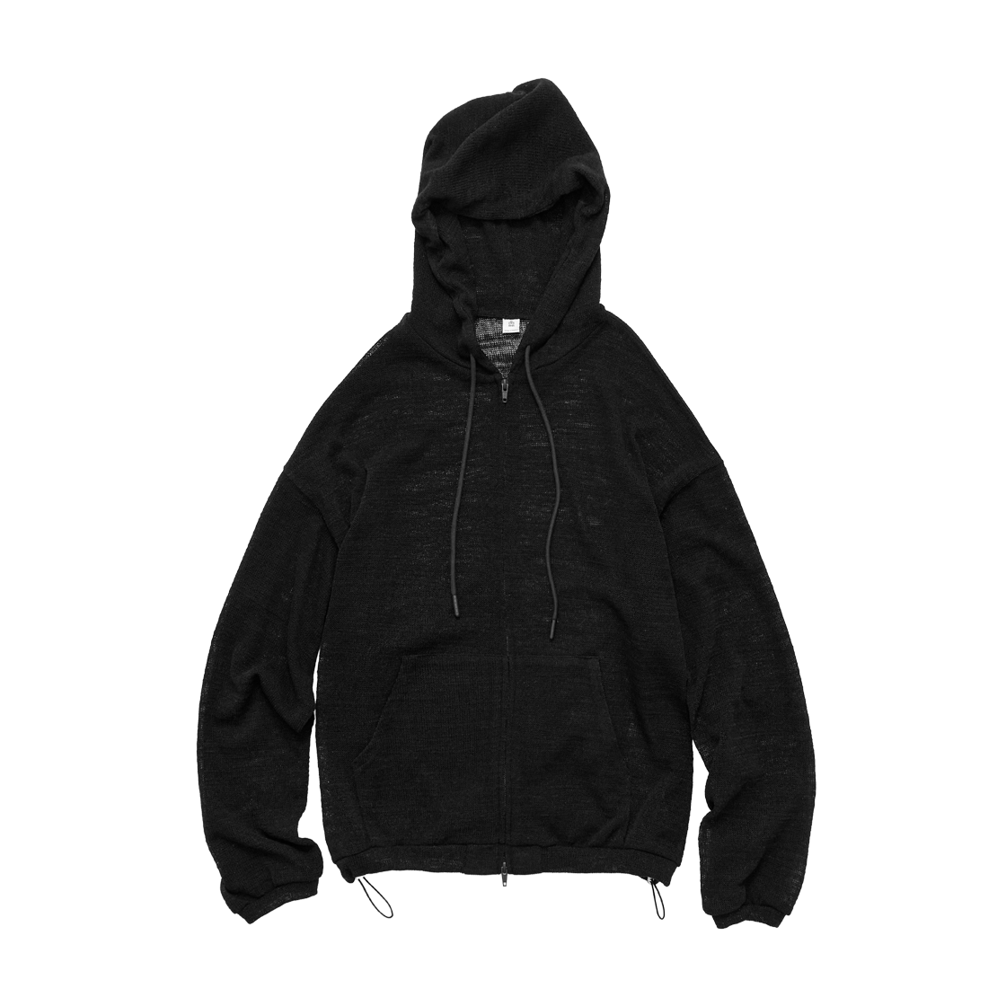Polyteru - Net Zip Hoodie (Black) product image 1 | TRAB K-Fashion Australia