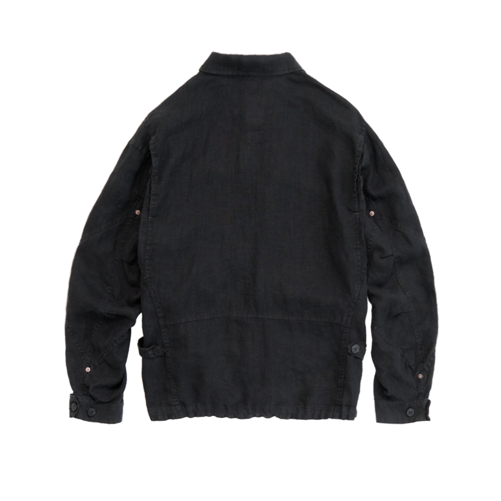 Polyteru - Linen Field Jacket (Washed Black) product image 2 | TRAB K-Fashion Australia