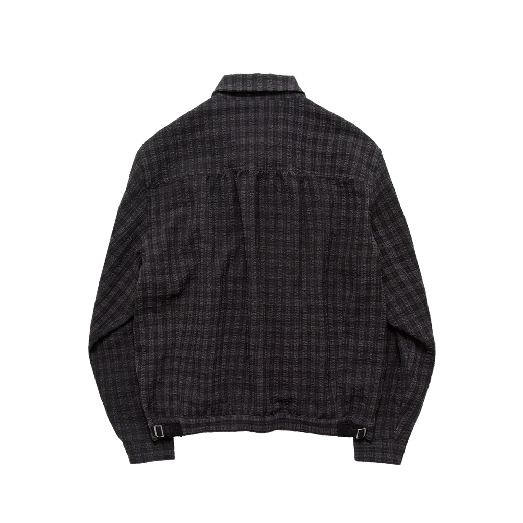 Polyteru - Used Trucker Jacket (Charcoal Check) product image 2 | TRAB K-Fashion Australia