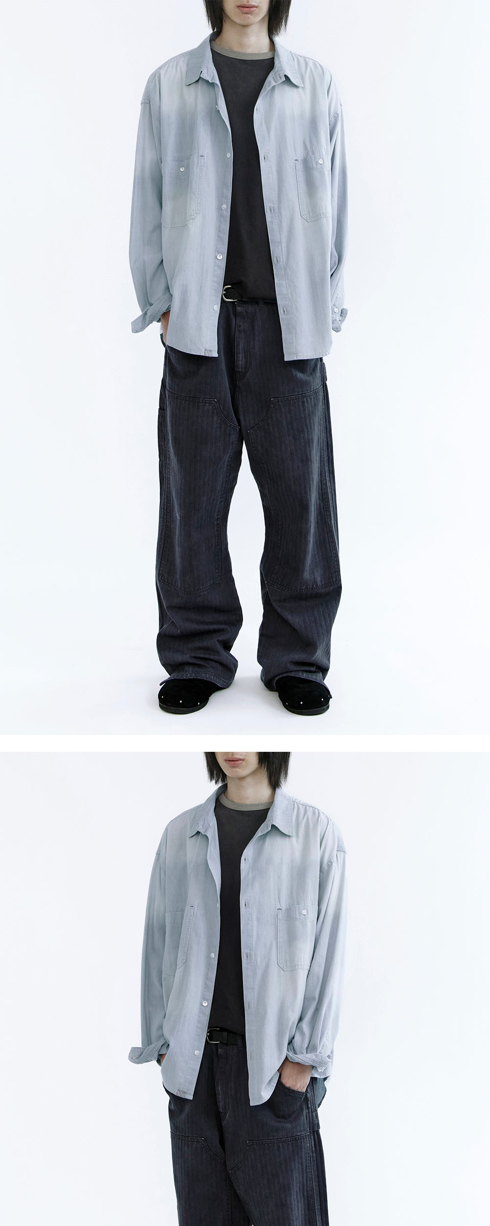 Polyteru - Used Denim Shirt (Light Blue) product image 3 | TRAB K-Fashion Australia