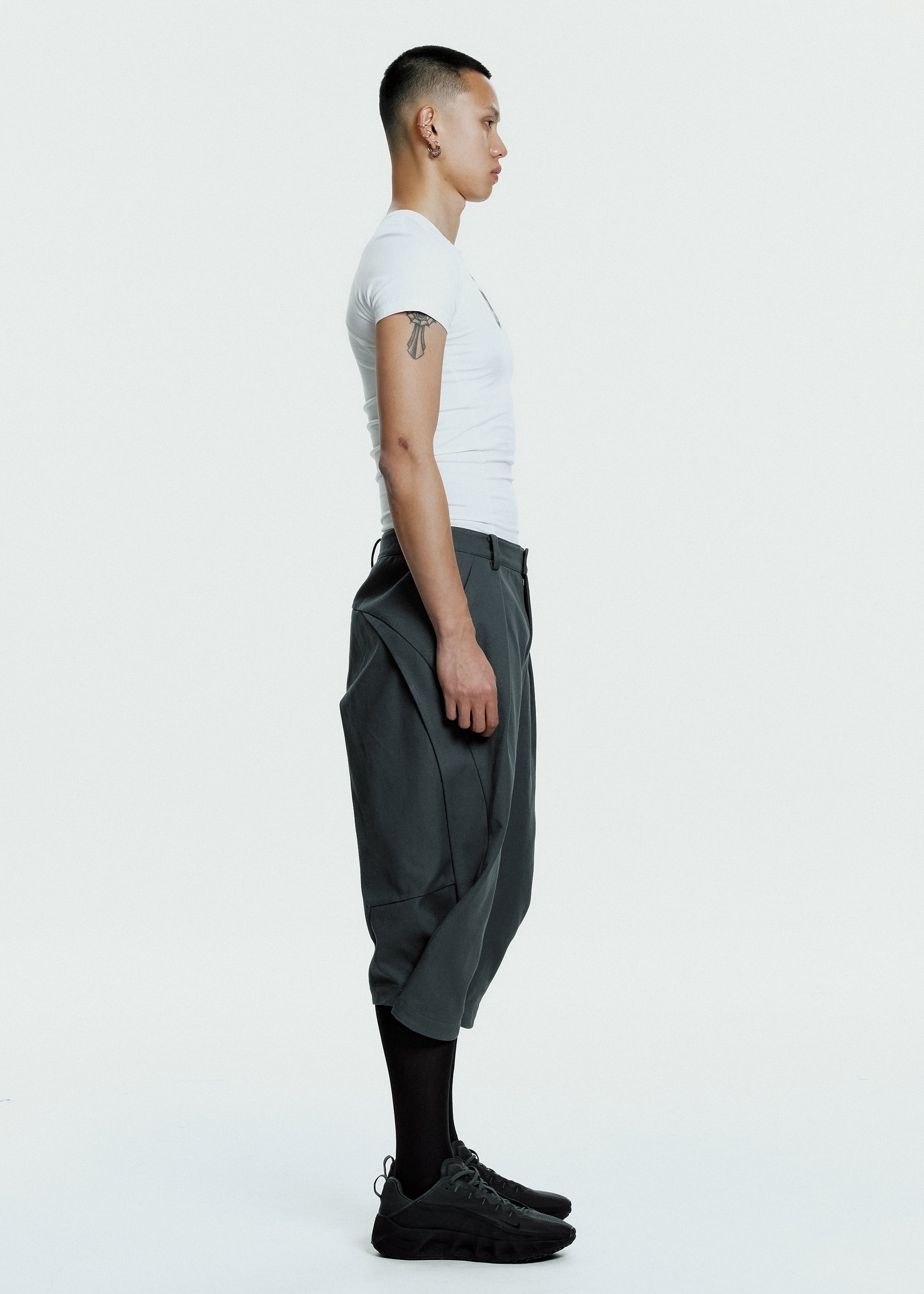 Hyein Seo - Convertible Cargo Pants (Charcoal) product image 6 | TRAB K-Fashion Australia