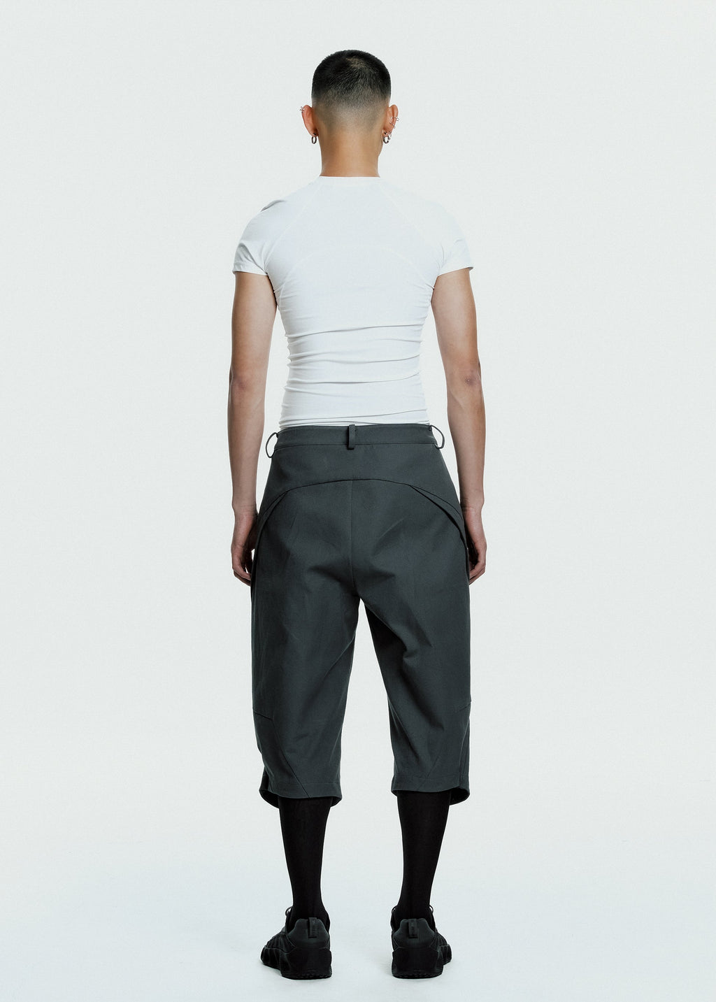 Hyein Seo - Convertible Cargo Pants (Charcoal) product image 7 | TRAB K-Fashion Australia