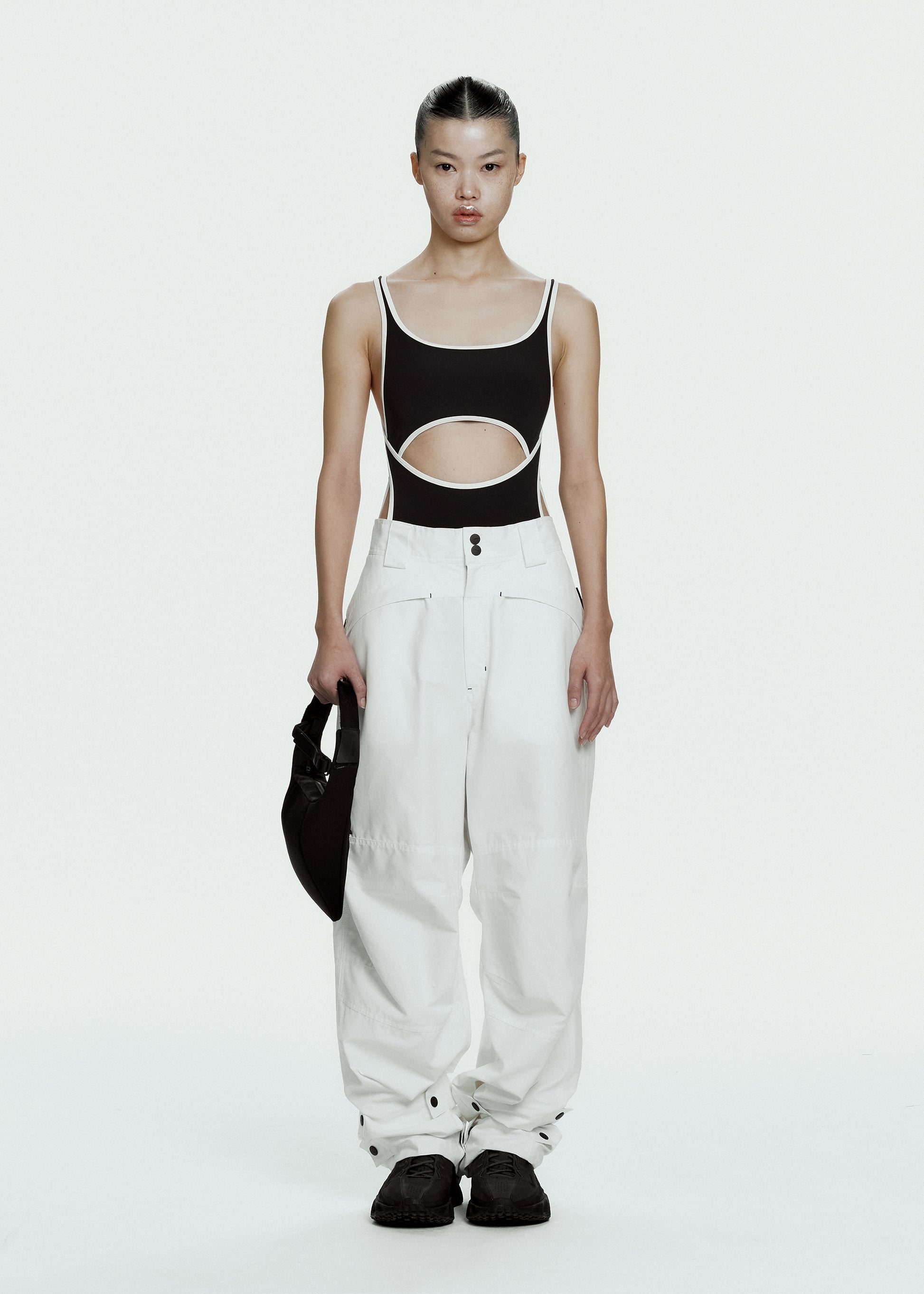 Hyein Seo - Biker Pants w/ Detachable Bag (White) product image 3 | TRAB K-Fashion Australia