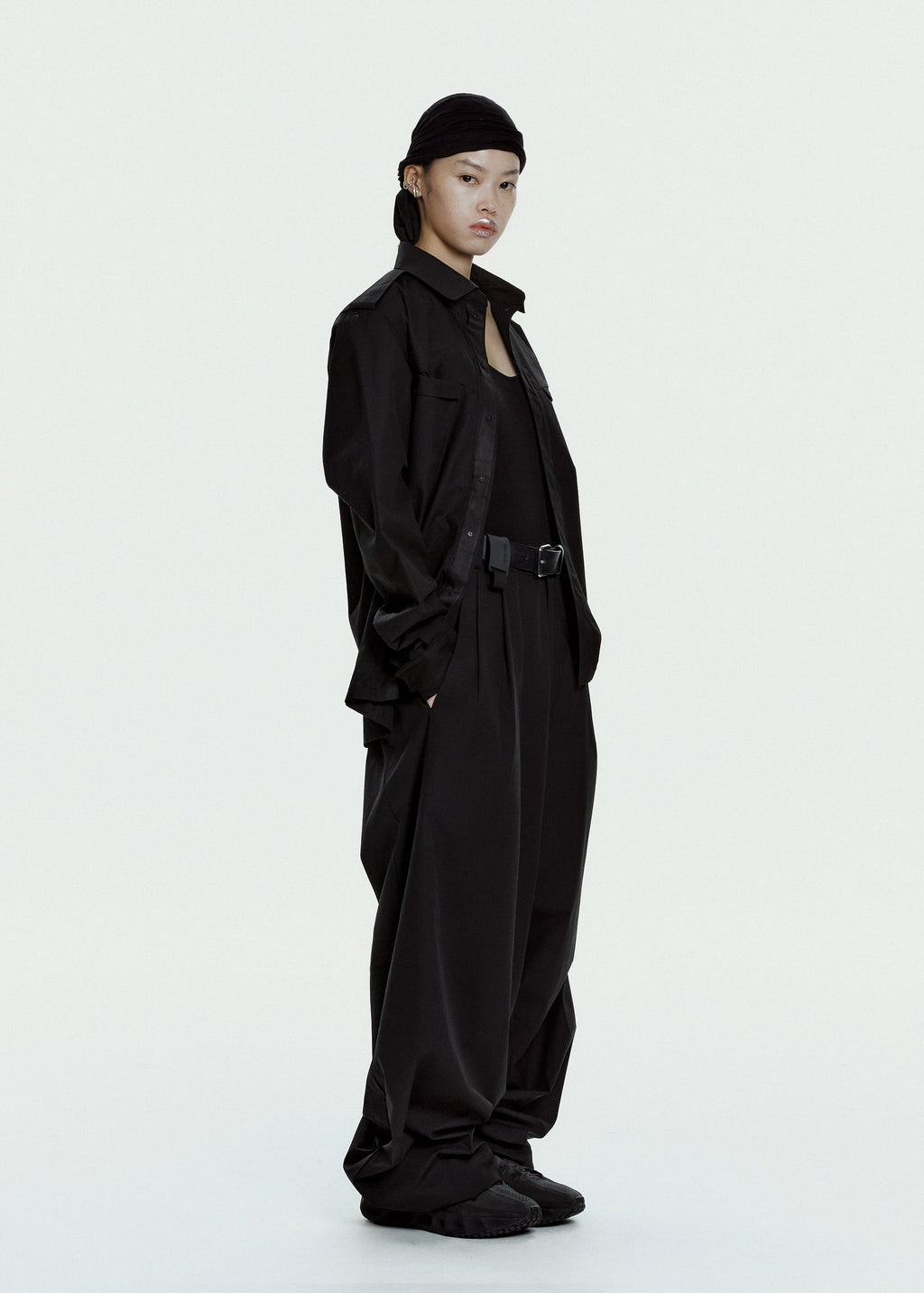 Hyein Seo - Wool Wide Pants (Black) product image 2 | TRAB K-Fashion Australia