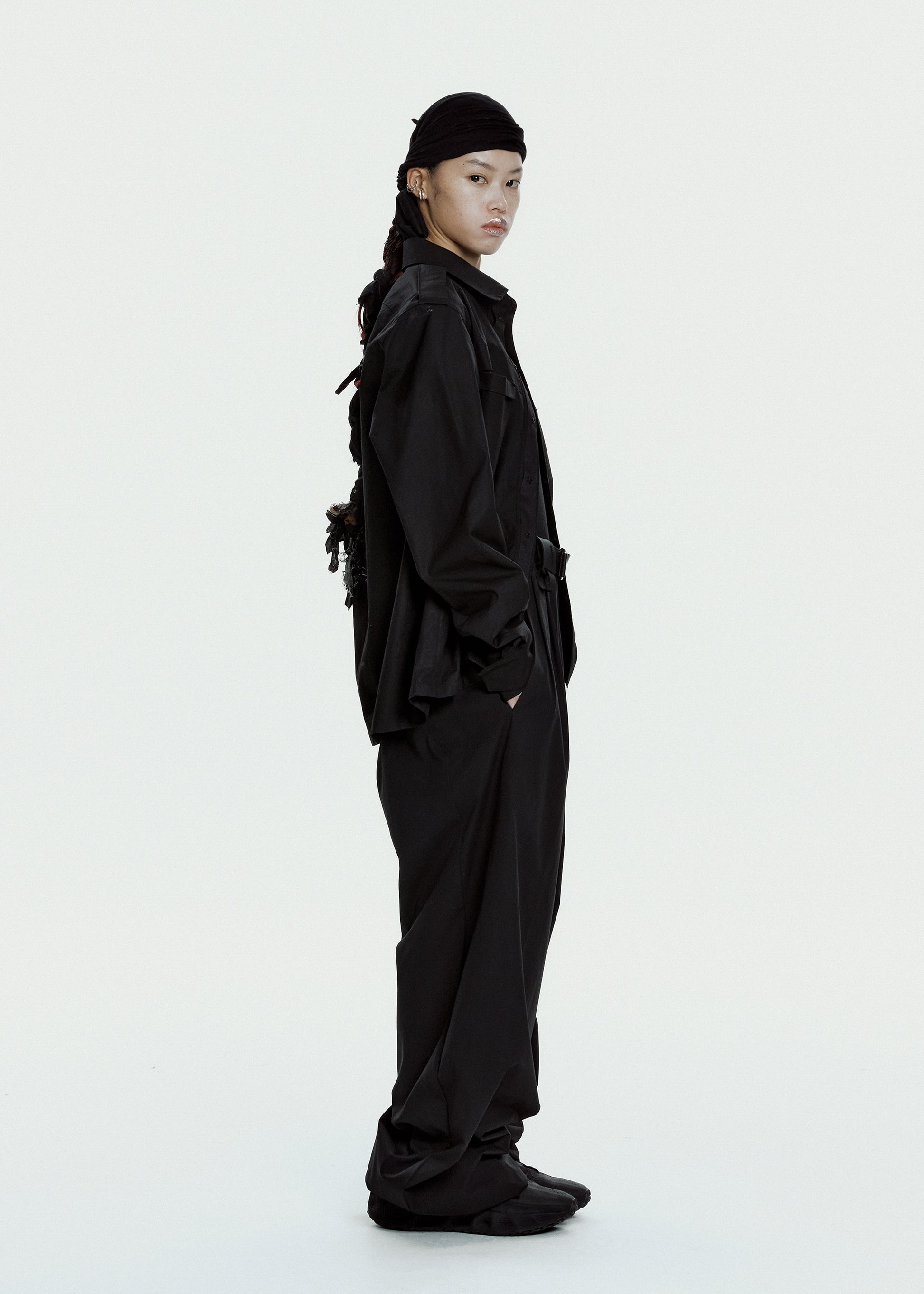 Hyein Seo - Wool Wide Pants (Black) product image 3 | TRAB K-Fashion Australia