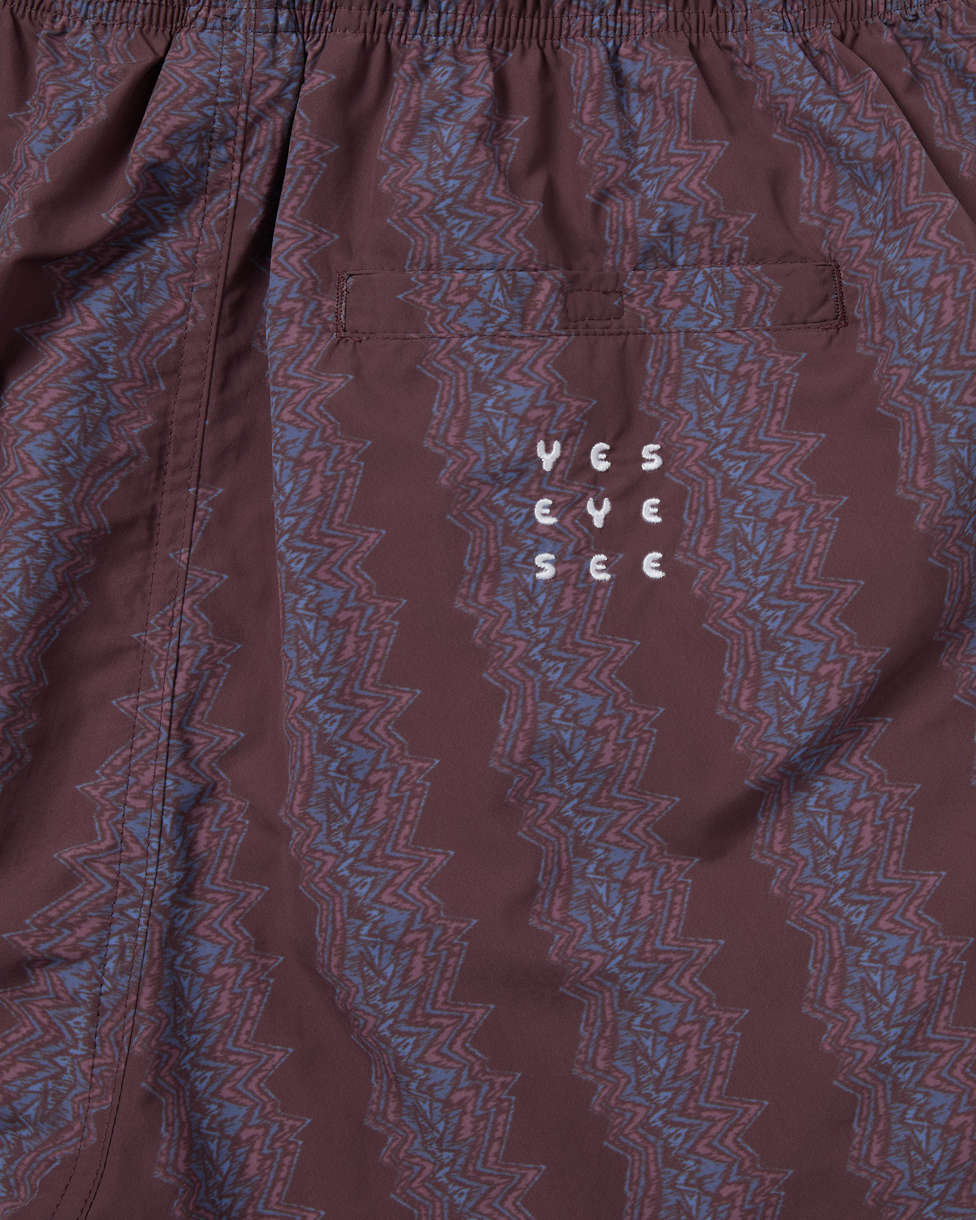 yeseyesee - SN Scribbling Nylon Shorts (Brick) product image 4 | TRAB K-Fashion Australia