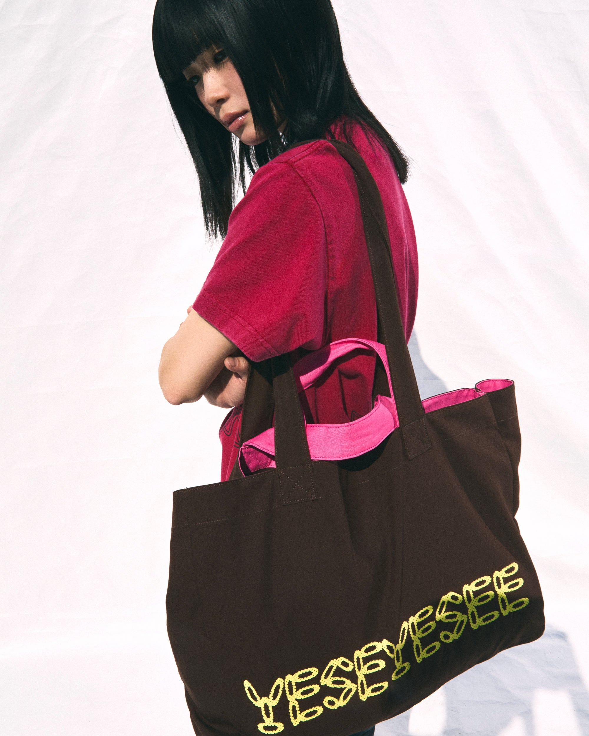 yeseyesee - Y.E.S Easy Tote (Brown) product image 6 | TRAB K-Fashion Australia