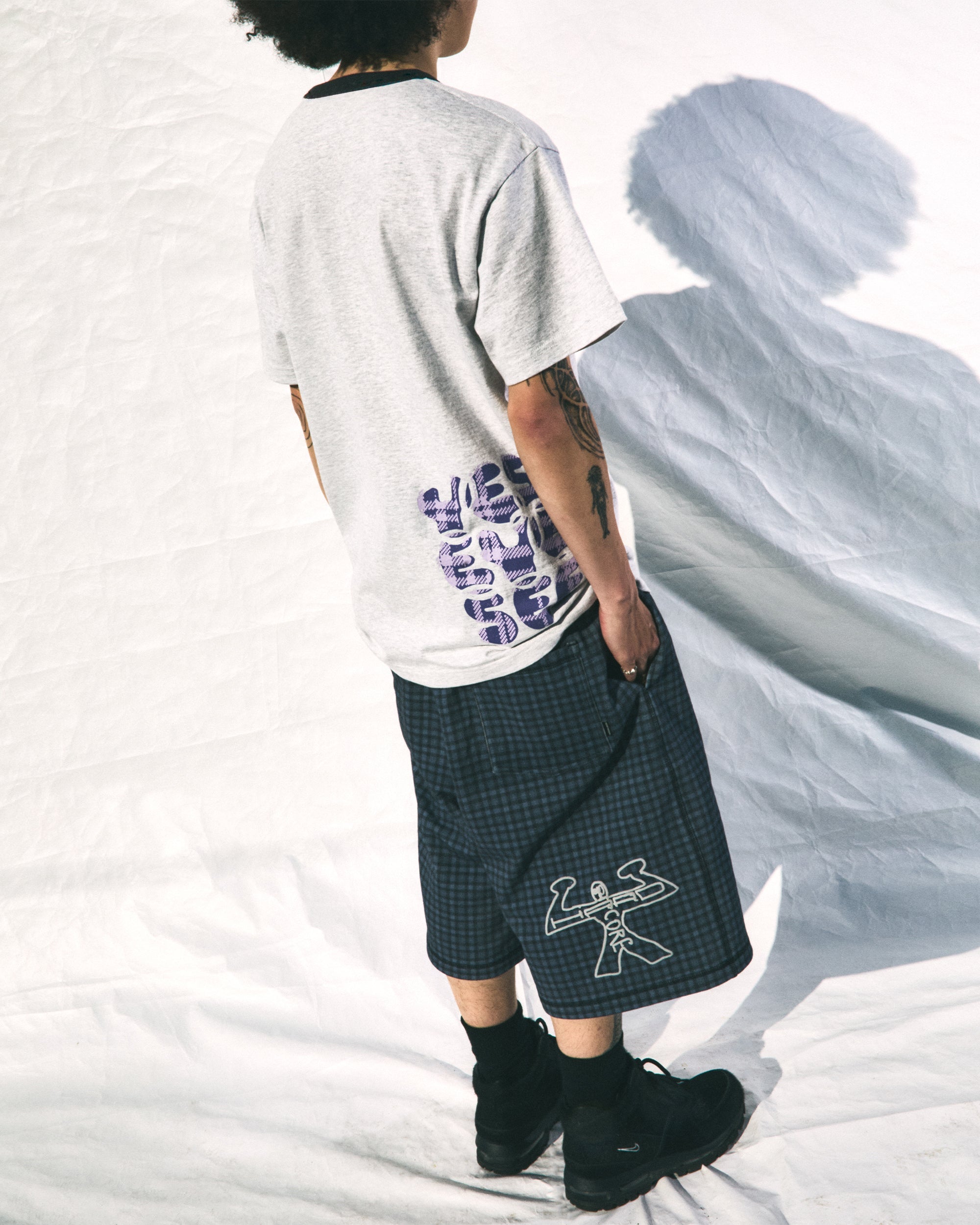 yeseyesee - Hardcore Sweatshorts (Navy) product image 8 | TRAB K-Fashion Australia
